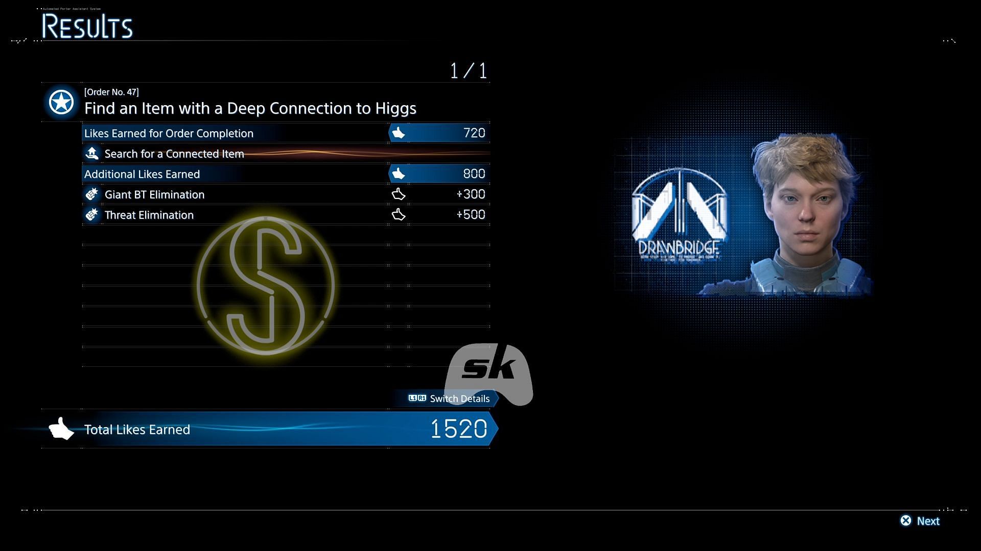 Order 47 end screen (Image via Sportskeeda Gaming || Sony Interactive Entertainment)